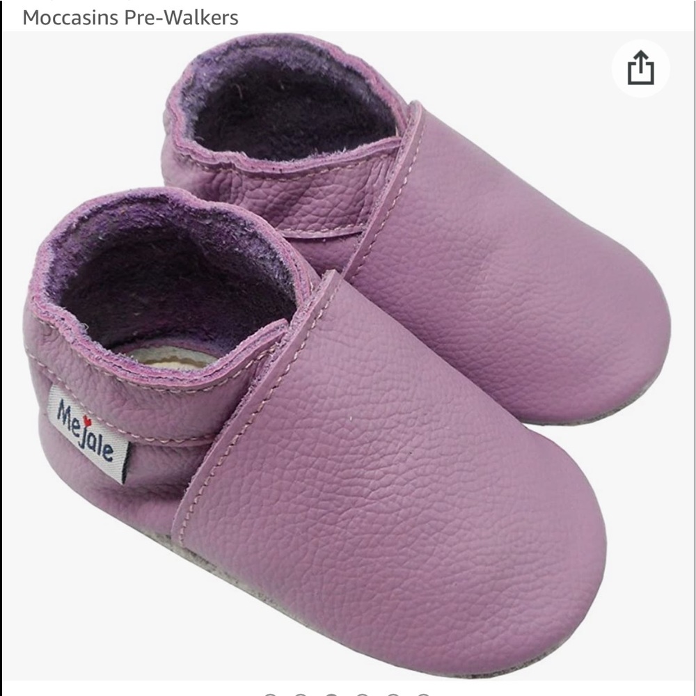 Mejale Baby Infant Toddler Shoes Slip-on Leather Moccasins Pre-Walkers